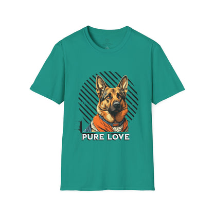 Pure Love Dog Art Unisex T-Shirt - Perfect Gift for Dog Lovers