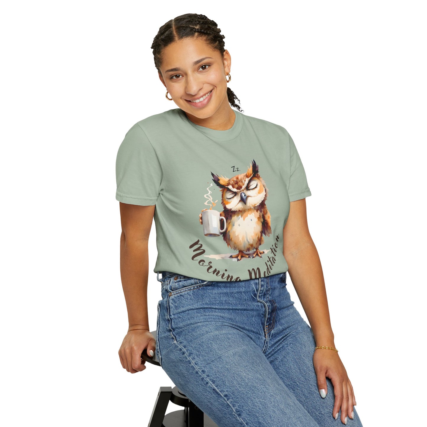 Morning Meditation Owl T-Shirt