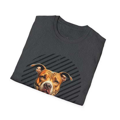 Pure Love Unisex Softstyle T-Shirt - Pitbull Design