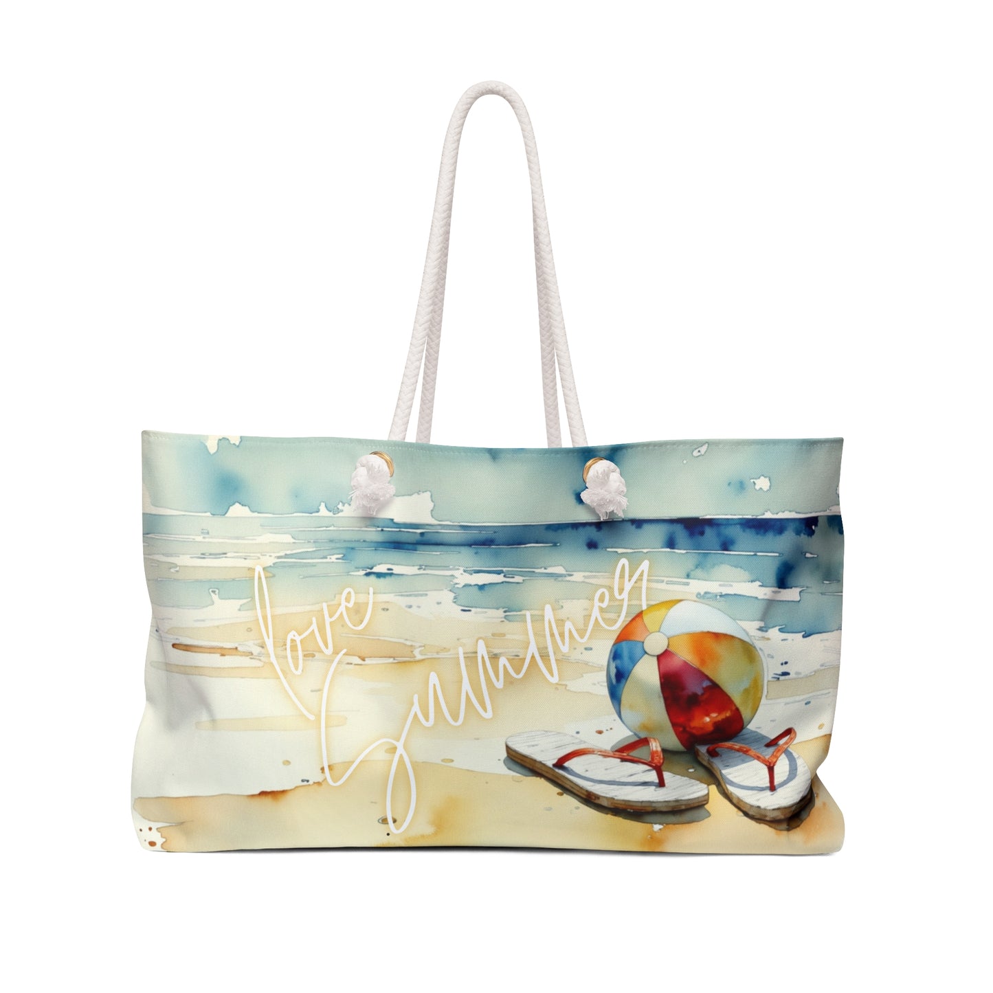 Beachy Love Summer Weekender Bag – Perfect for Vacation and Getaways,summer ,beach bag