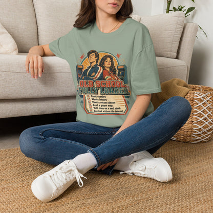 T-Shirt — Retro 'Old School' Arcade Couple Vintage Gamer Tee