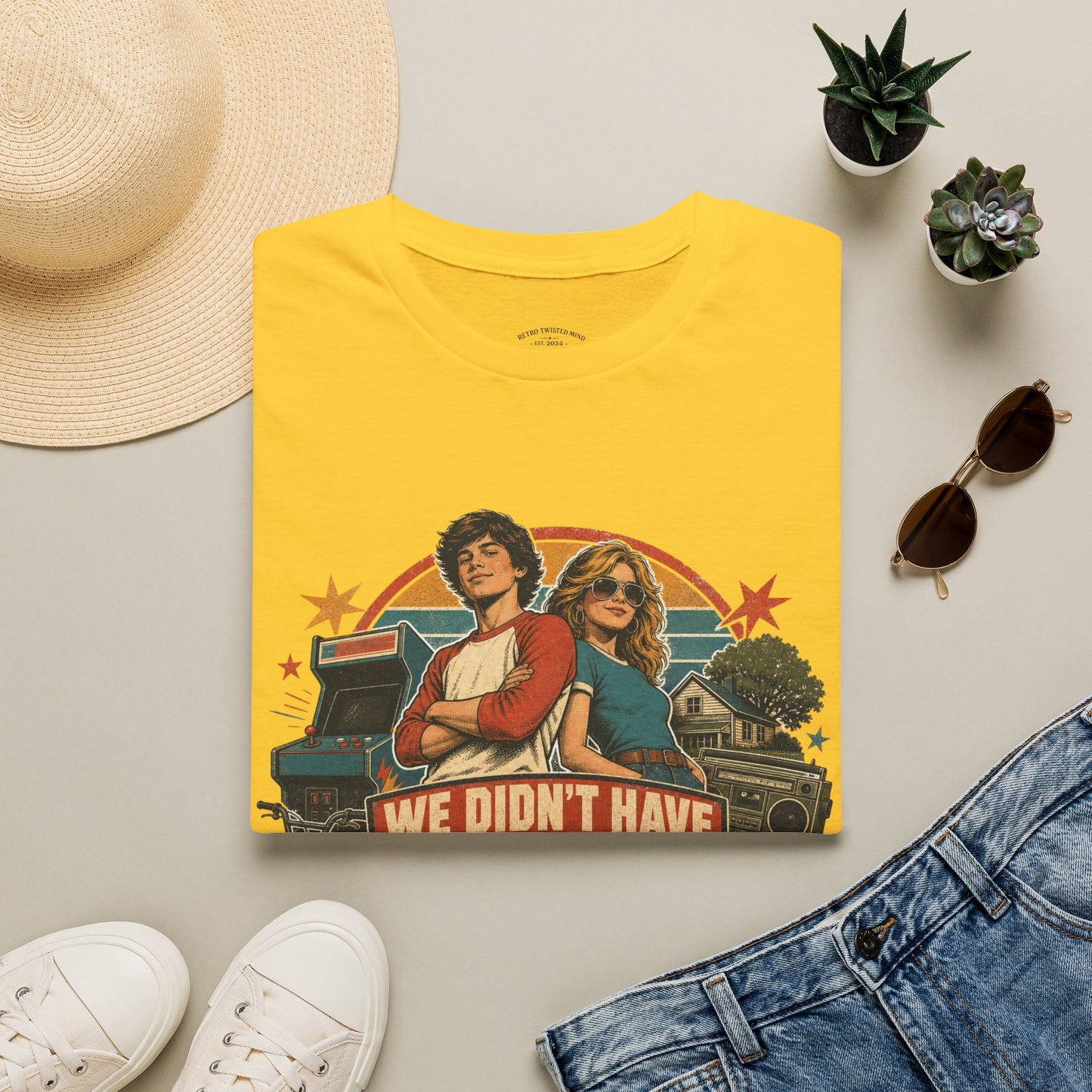 Retro Stranger Things 'We Didn't Have The Internet' T-Shirt