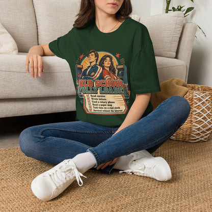 T-Shirt — Retro 'Old School' Arcade Couple Vintage Gamer Tee