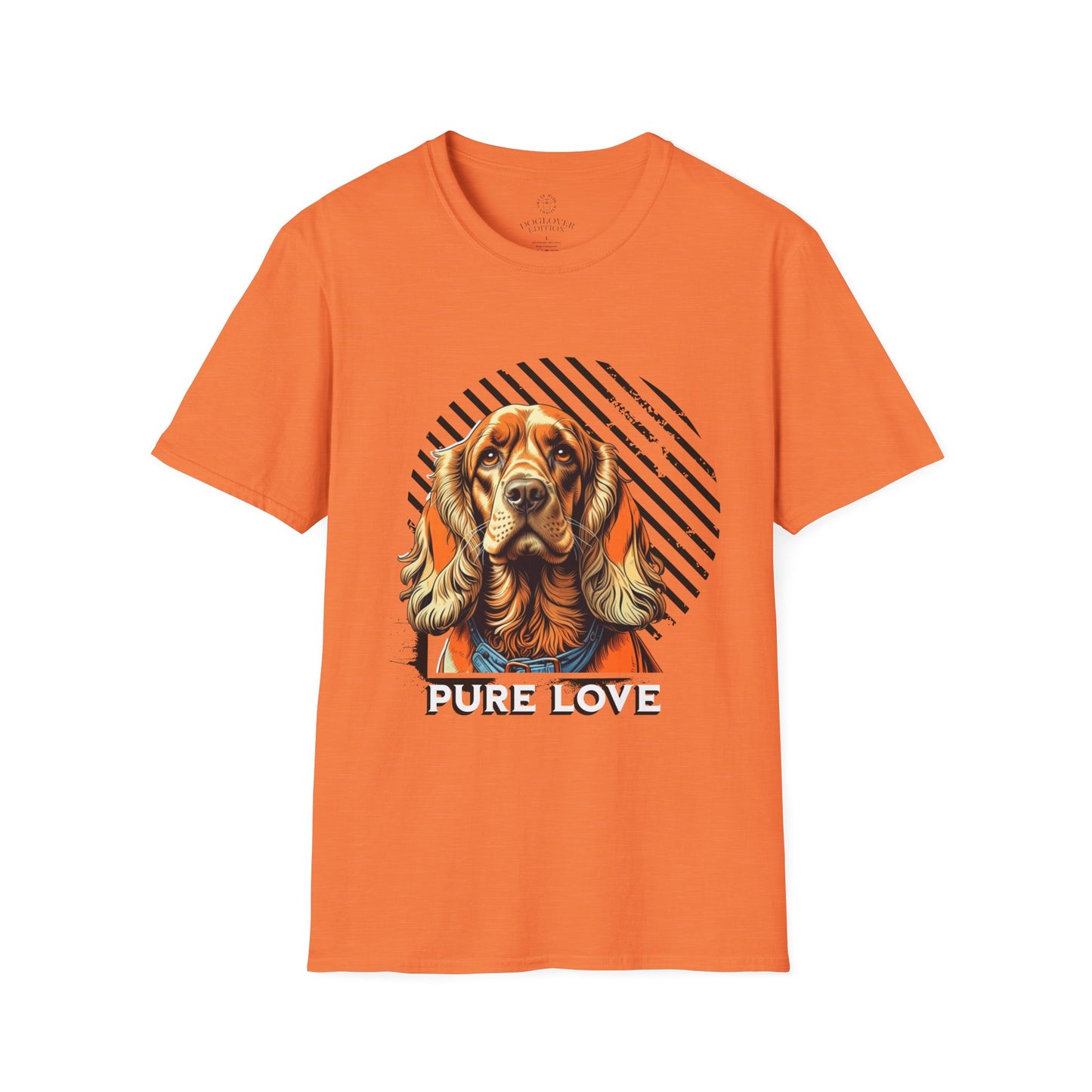 Pure Love Dog T-Shirt - Unisex Softstyle Tee for Dog Lovers