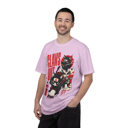 Claws Out Cat Graphic T-Shirt — Retro Ninja Kitties Tee