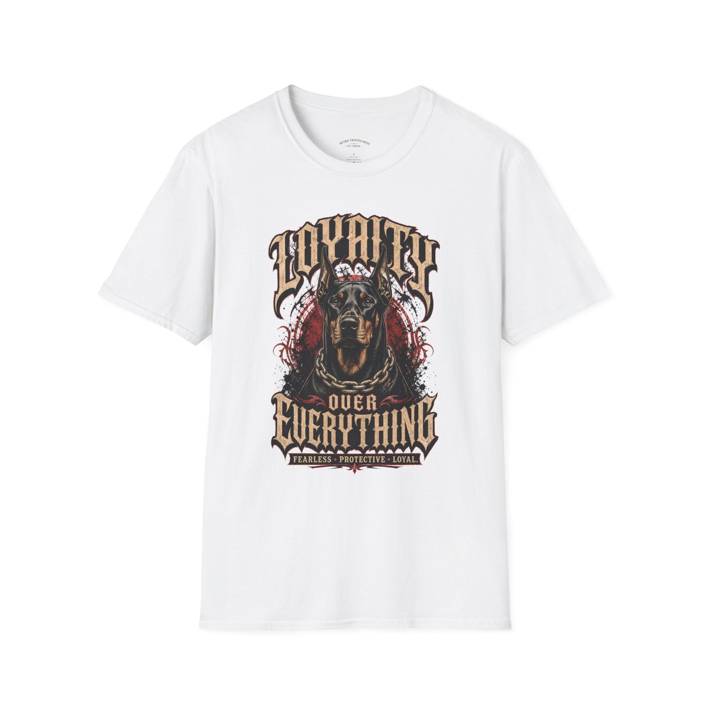 T-Shirt — Loyalty Over Everything Doberman Graphic Tee