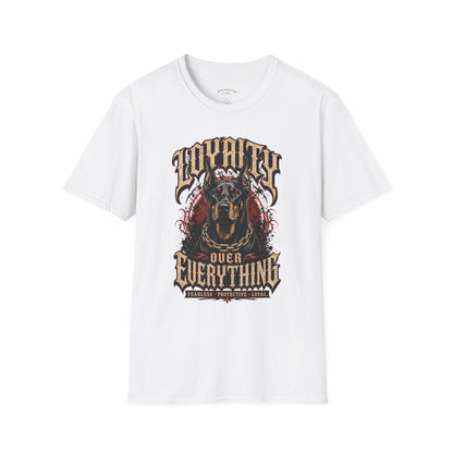 T-Shirt — Loyalty Over Everything Doberman Graphic Tee