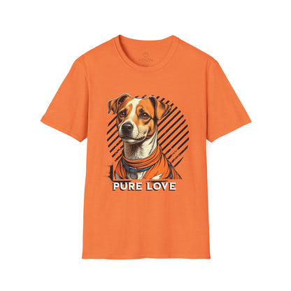 Pure Love Dog Graphic T-Shirt, Unisex Tee for Pet Lovers, Cute Canine Shirt, Gift for Dog Owners, Animal Rescue Apparel